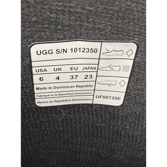 UGG Womens Shaye Rain Snow Sheepskin‎ Insole Boot Black NWOT Size 6 #54 - Picture 5 of 9